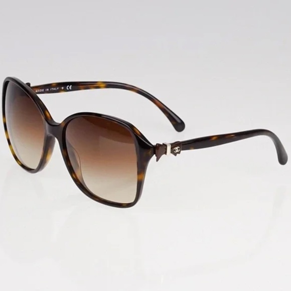 Auth CHANEL Bow Sunglasses 5205 - Picture 1 of 7